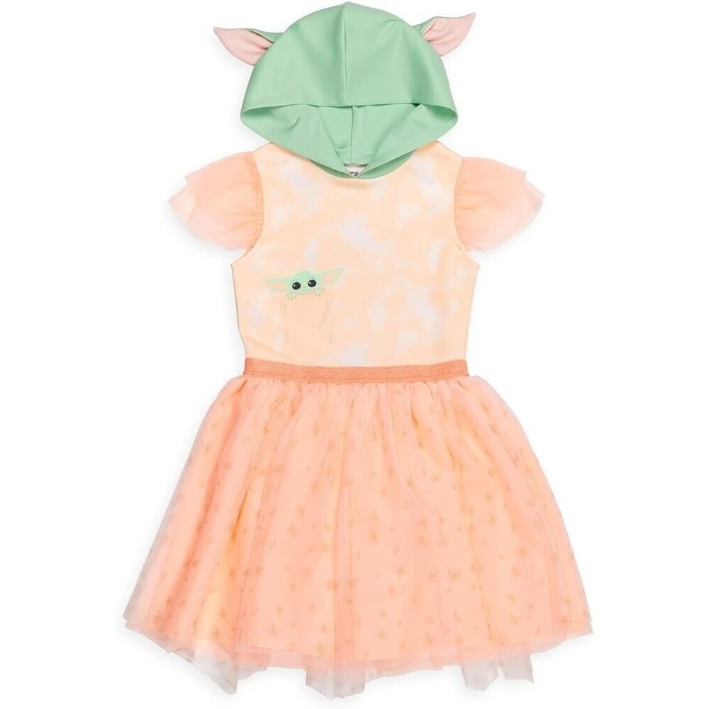 STAR WARS Girls Cosplay Costume Short Sleeve Dress Toddler to Big Kid (6-6x)